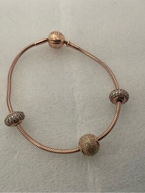 Pandora Essence Rose Gold 7” Length
